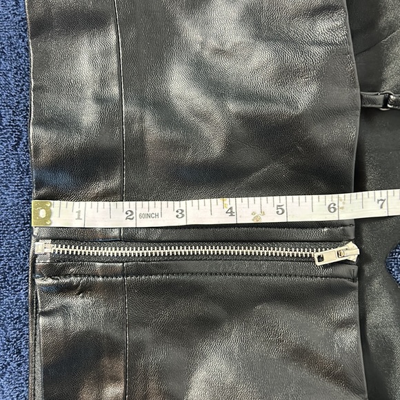 Pleather Bustier Top with Zipper - Picture 10 of 15